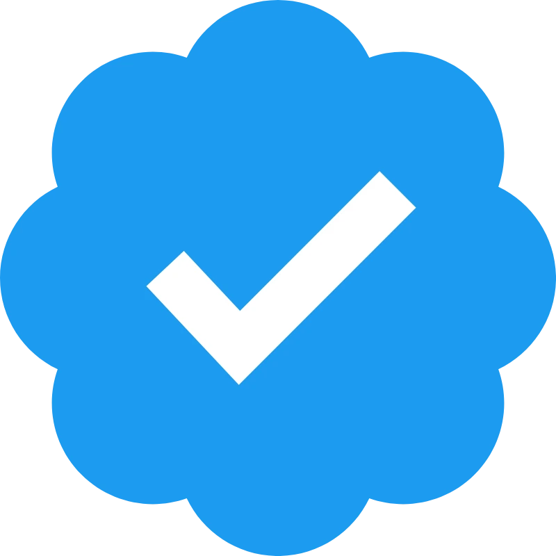 X verified badge symbolizing authority, authenticity, and trusted brand presence on the platform